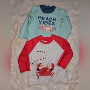 Carter's Red and Blue Kids Swim Trunks